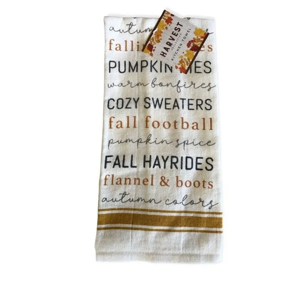 Pumpkin Pie Thanksgiving Kitchen Towels Oven Mitt Potholder Set 4 Cozy Sweaters